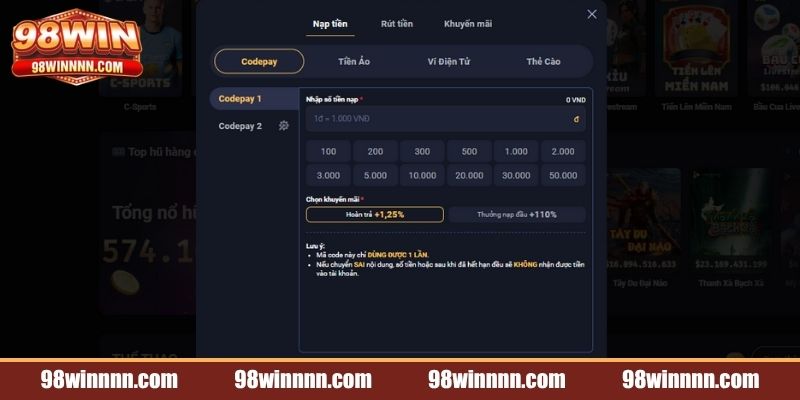 nap-tien-98win-dieu-kien